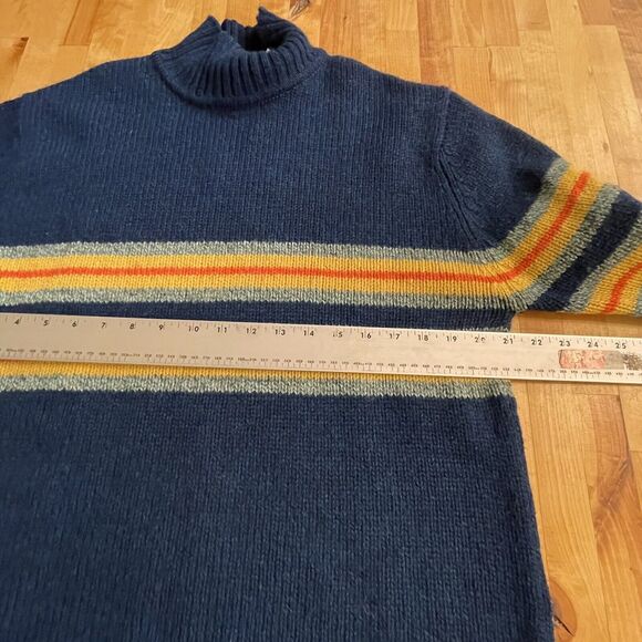 Old Navy Sweater Wool‎ Colorblock Stripe Long Sleeve Pullover Womens L - Picture 4 of 6